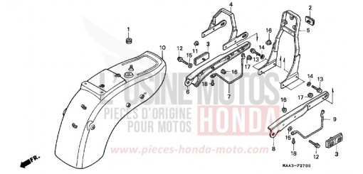 KOTFLUEGEL, HINTEN (VT1100C) VT1100CS de 1995